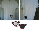 Camisa baby look com Pucca