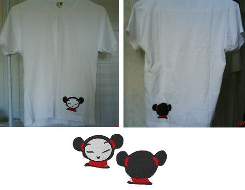 Camisa baby look com Pucca